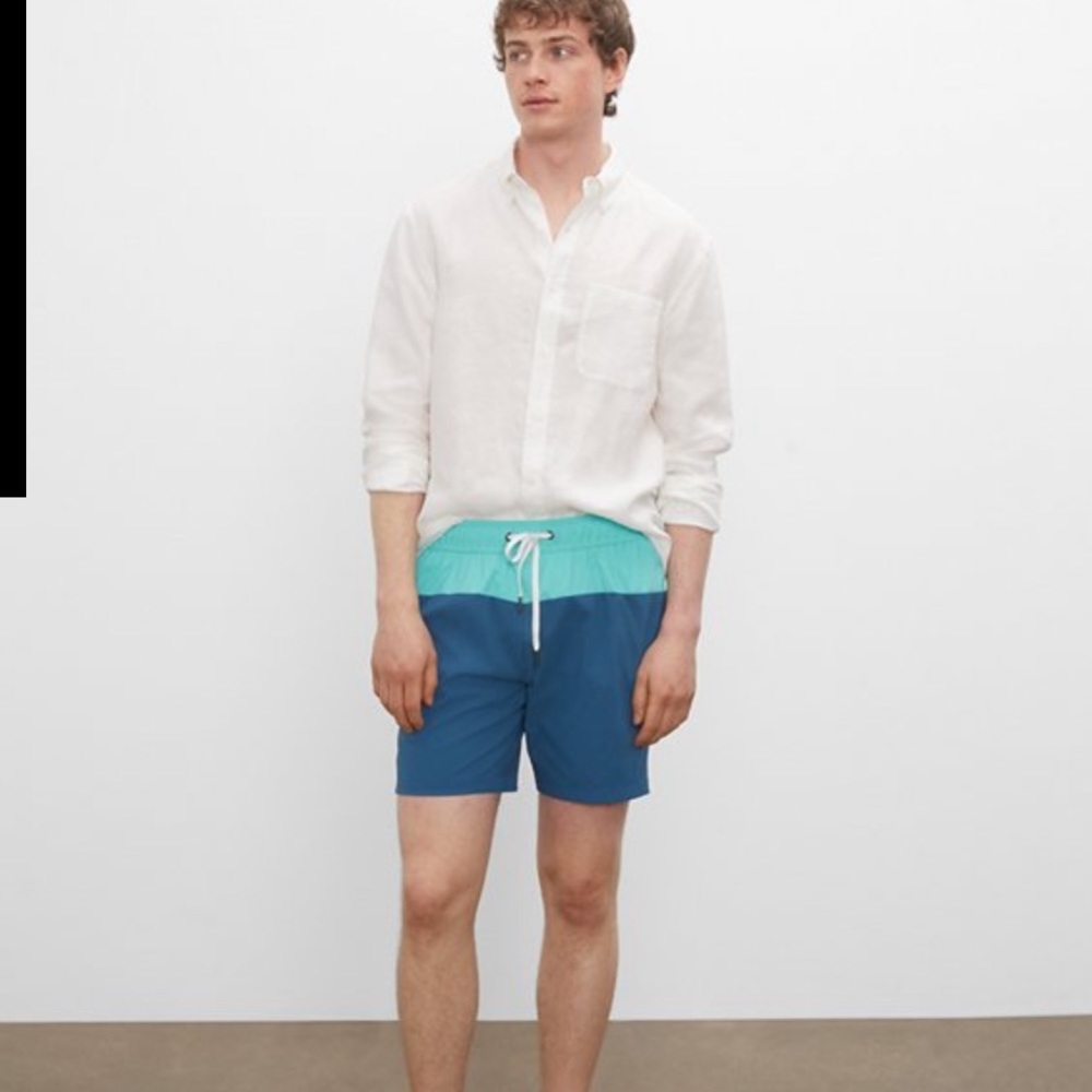 Onia Charles 7" Colorblock Swim Trunks Size XXL‎